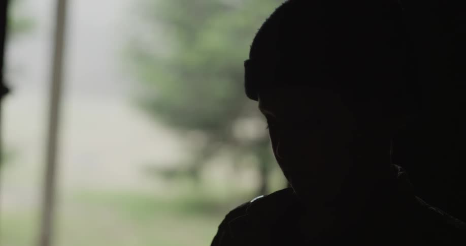 A boy in a shadow