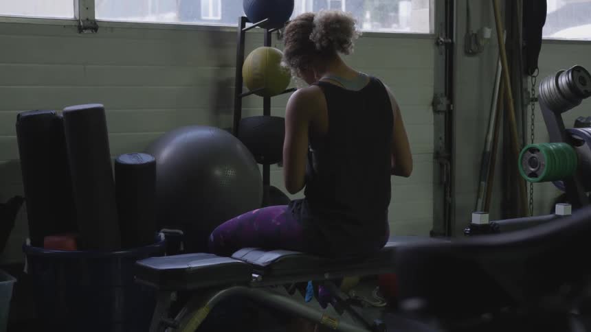 Boxer Training In Gym
