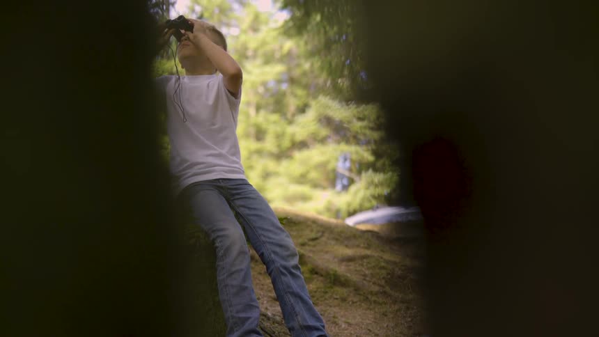 Boy In Forest