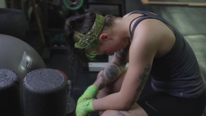 Boxer Training In Gym