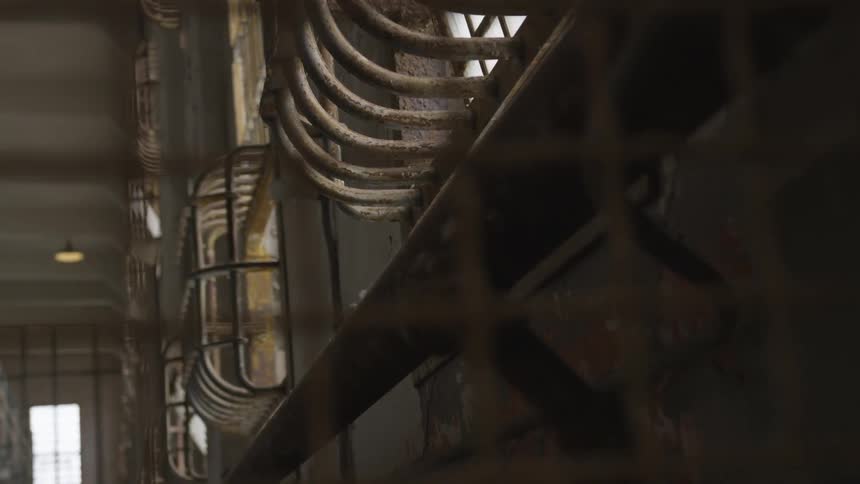 Inside an abandoned building