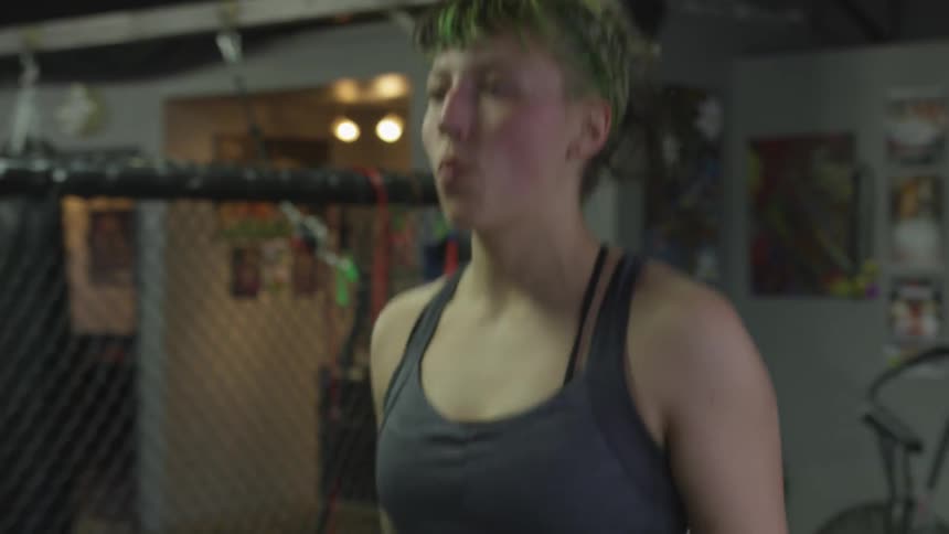 Boxer Training In Gym
