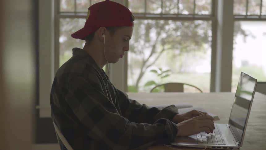 Lifestyle Of Teen At Home