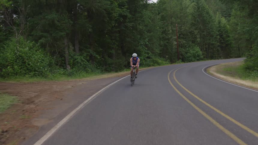Man Cycling Outdoors