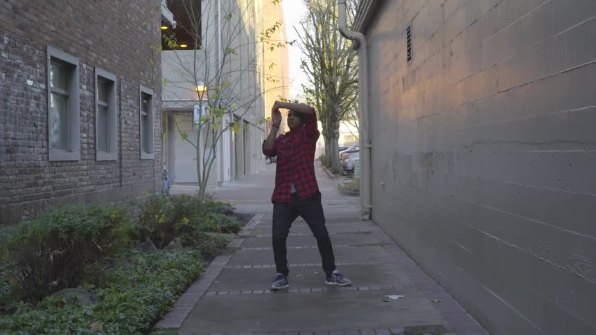 Man Dancing In Various Places