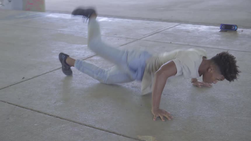 Man Dancing In Different Places