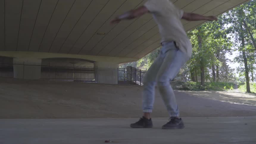 Man Dancing In Different Places