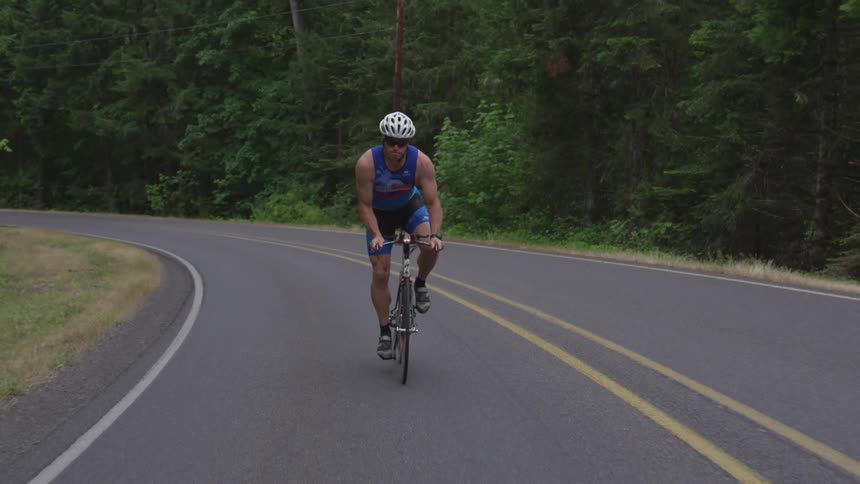 Man Cycling Outdoors