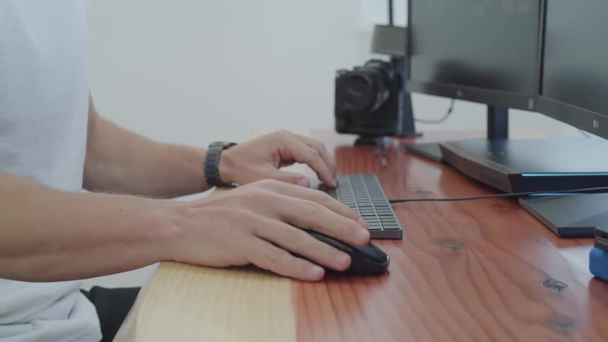 Man Editing Footage
