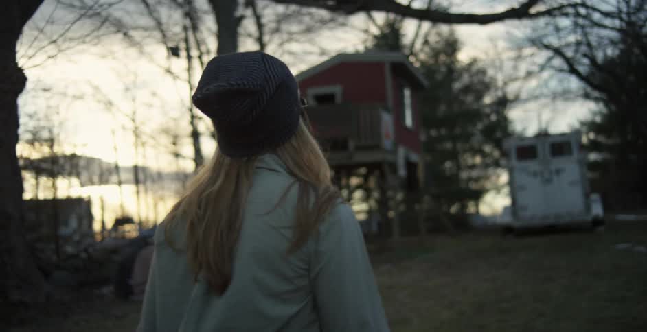 A person wearing a beanie