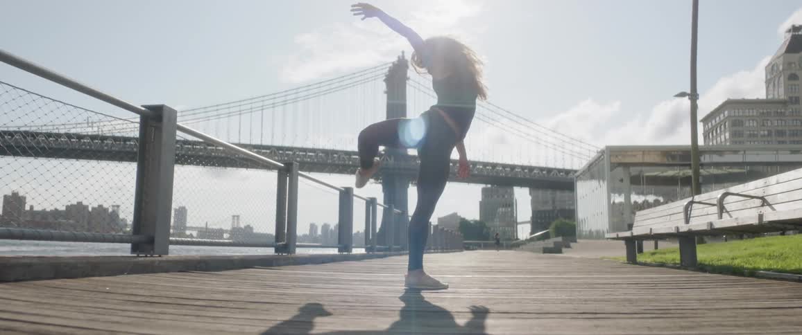 Woman Dancing In New York