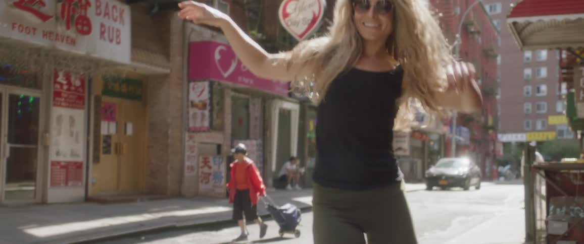Woman Dancing In New York