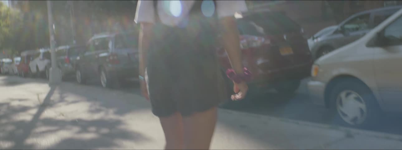 Woman Skateboarding In New York