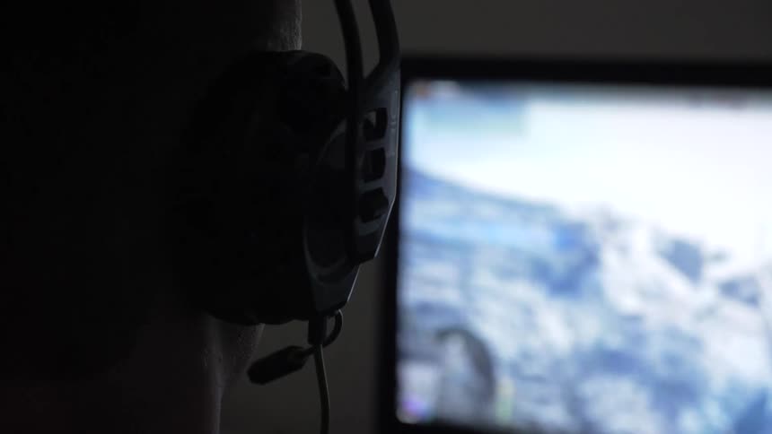 Man Playing Video Games