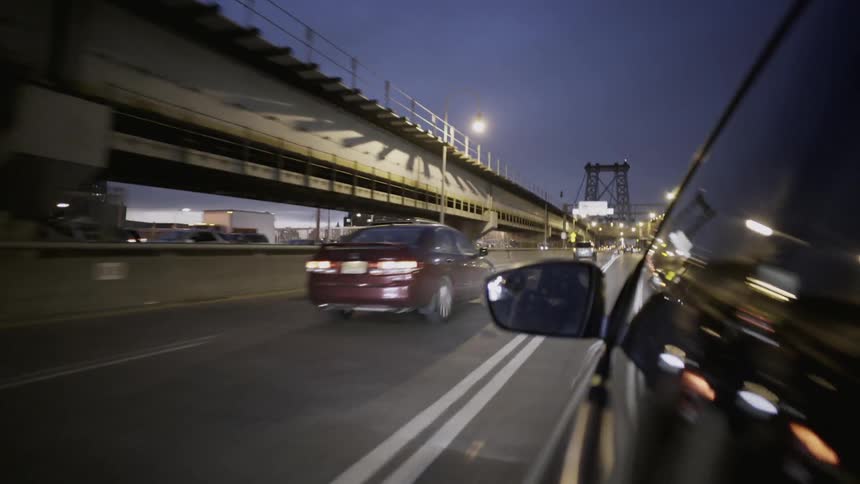 A busy city highway