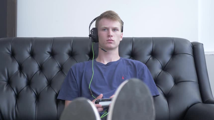 Man Playing Video Games