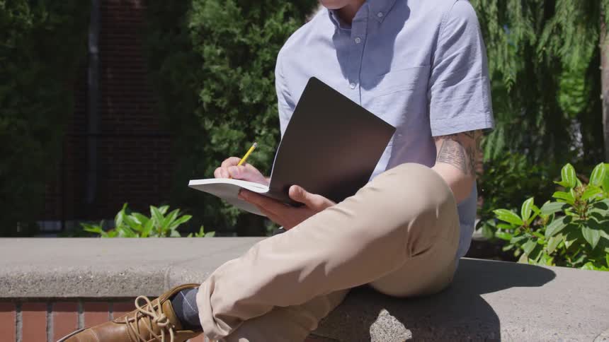Man Praying At Church