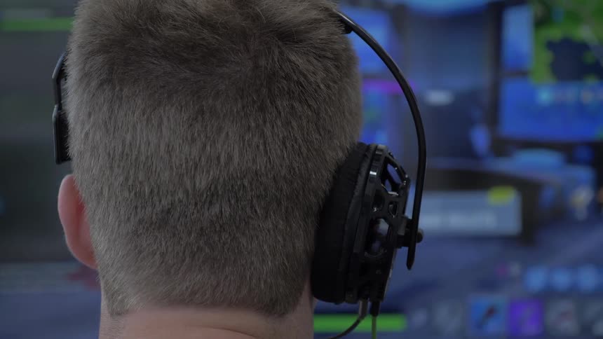 Man Playing Video Games
