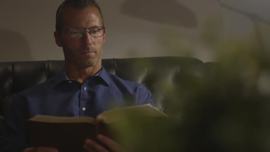 Man Reading Bible