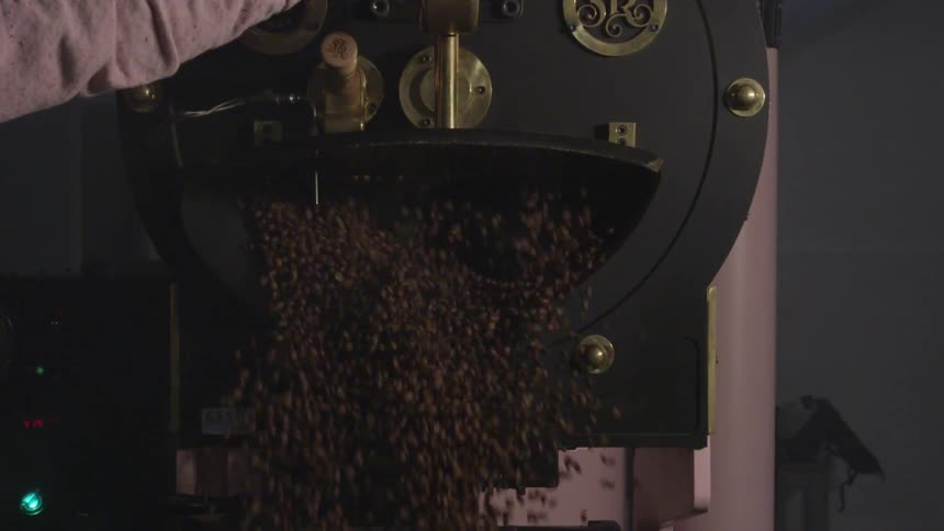 Man Roasting Coffee
