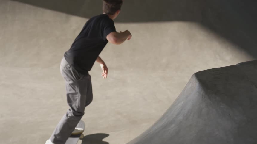 Man Skateboarding In The City
