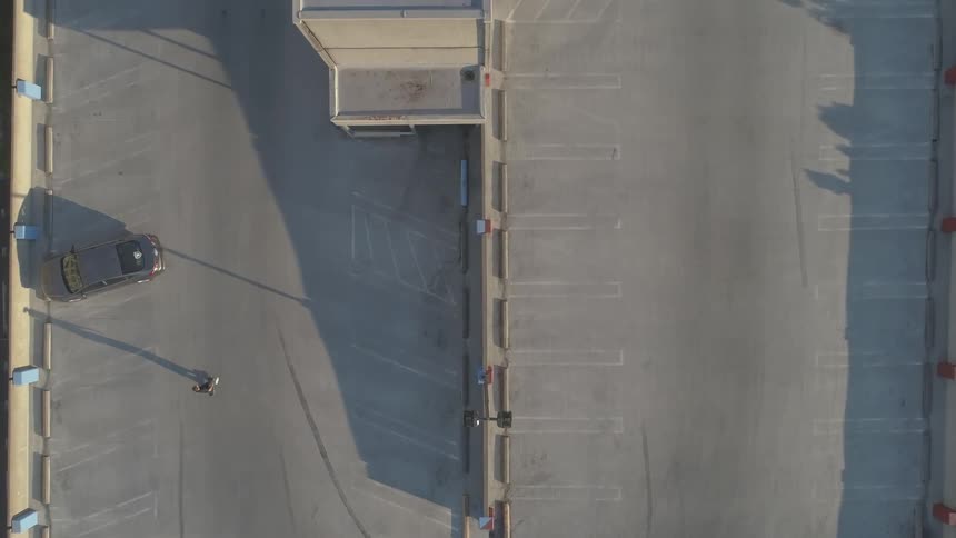 Man Skateboarding In The City