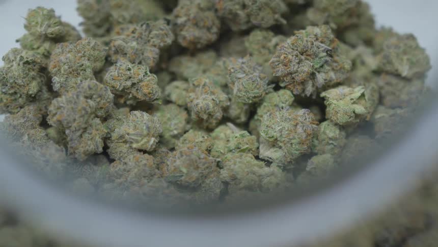 Man Smoking Cannabis