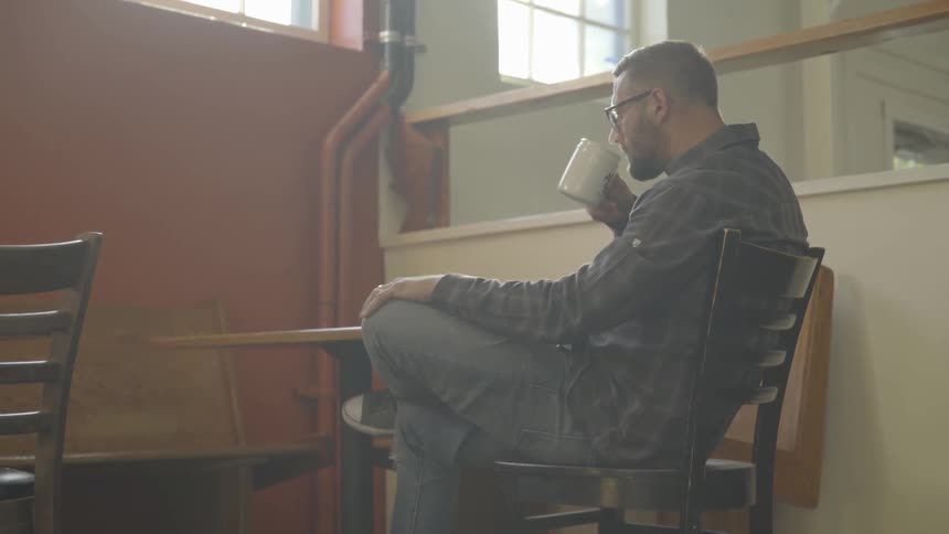 Man Spending Time Alone