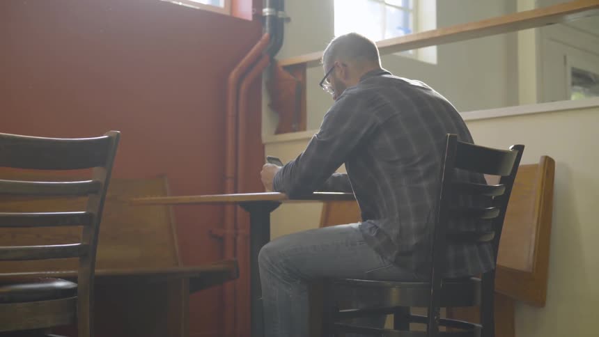 Man Spending Time Alone