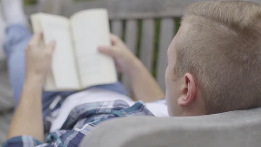 Man Studying On Campus