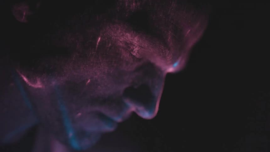 Man With Abstract Lights