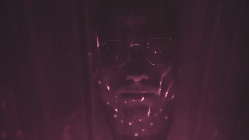 Man With Abstract Lights