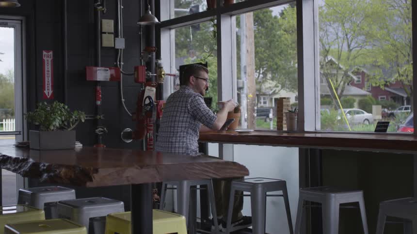 Man Working In Various Locations