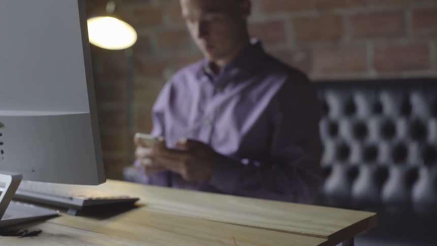 Man Working In Office