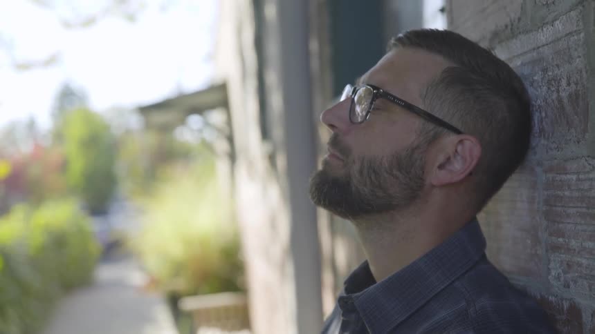 Man Spending Time Alone