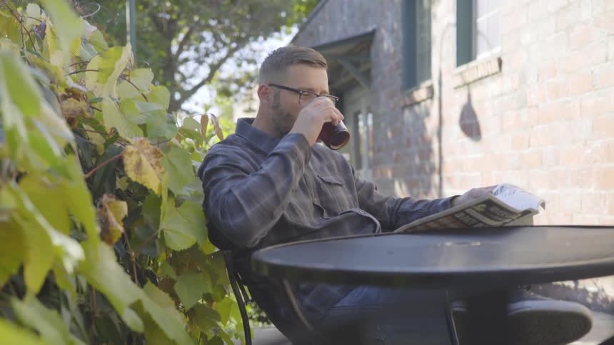 Man Spending Time Alone
