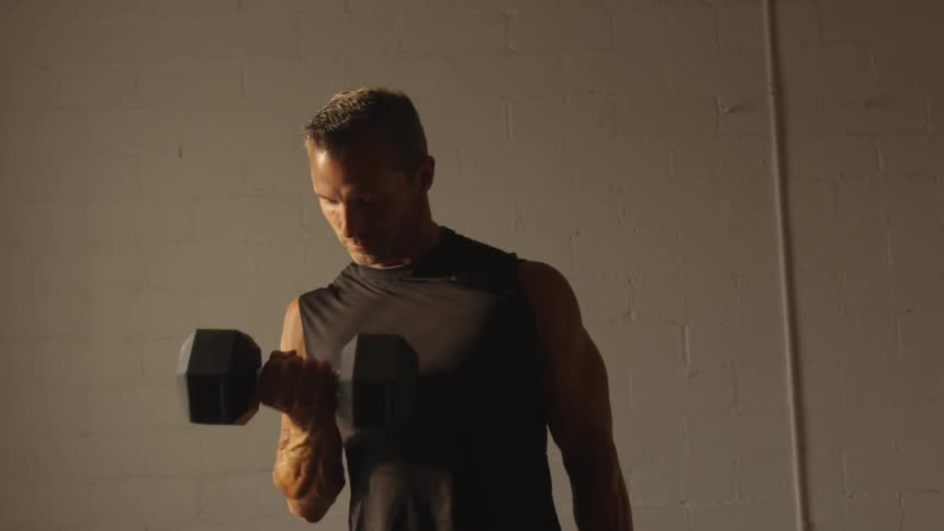 Man Working Out By Himself