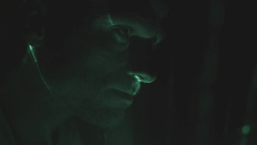 Man With Abstract Lights