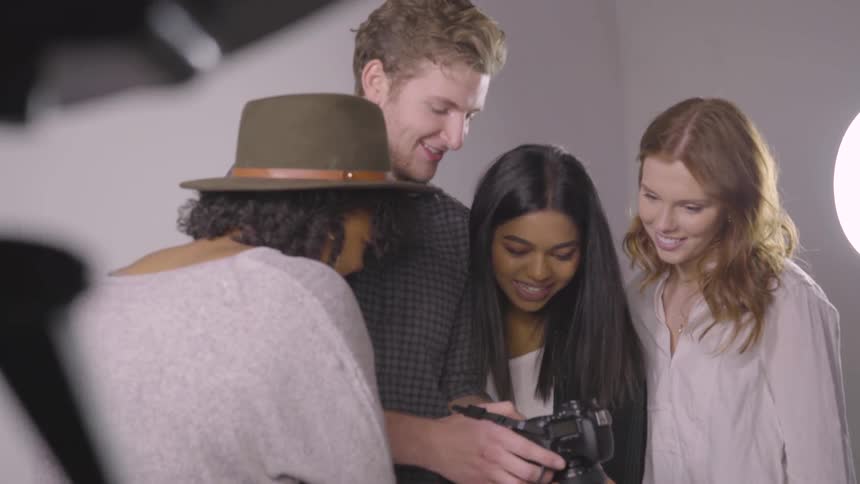 Models At A Studio Photoshoot