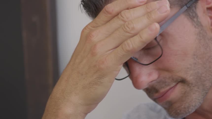 Man Working In Office By Himself