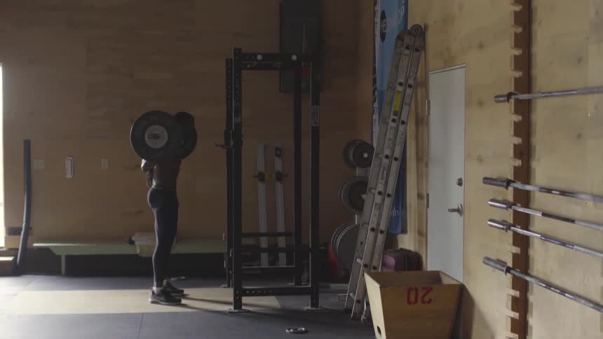 Man Working Out In Gym