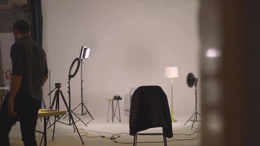 Models At A Studio Photoshoot