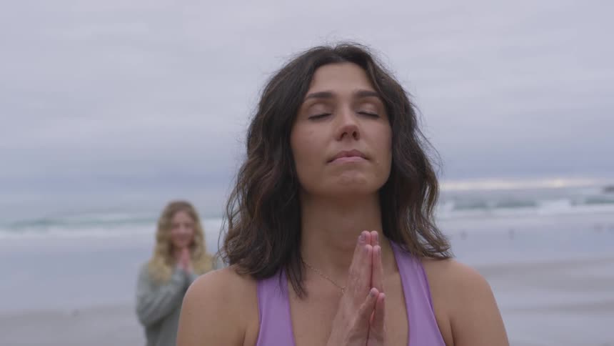 Moms Doing Yoga And Spending Time With Each Other