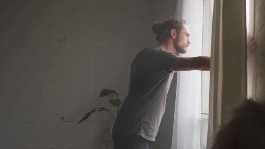 Musician In Small Apartment In New York City