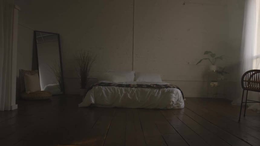 Musician In Small Apartment In New York City