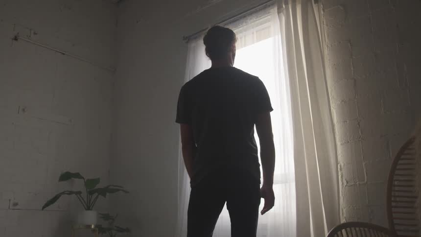 Musician In Small Apartment In New York City