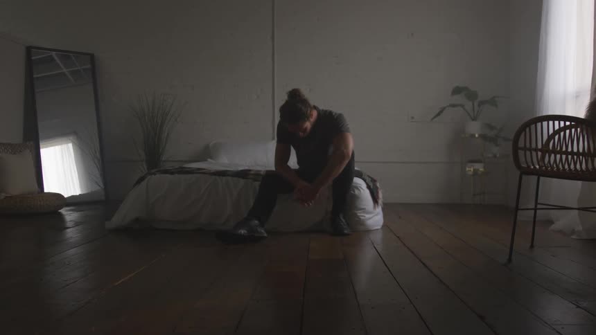 Musician In Small Apartment In New York City