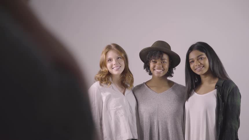 Models At A Studio Photoshoot