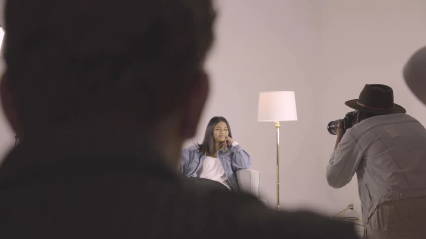 Models At A Studio Photoshoot