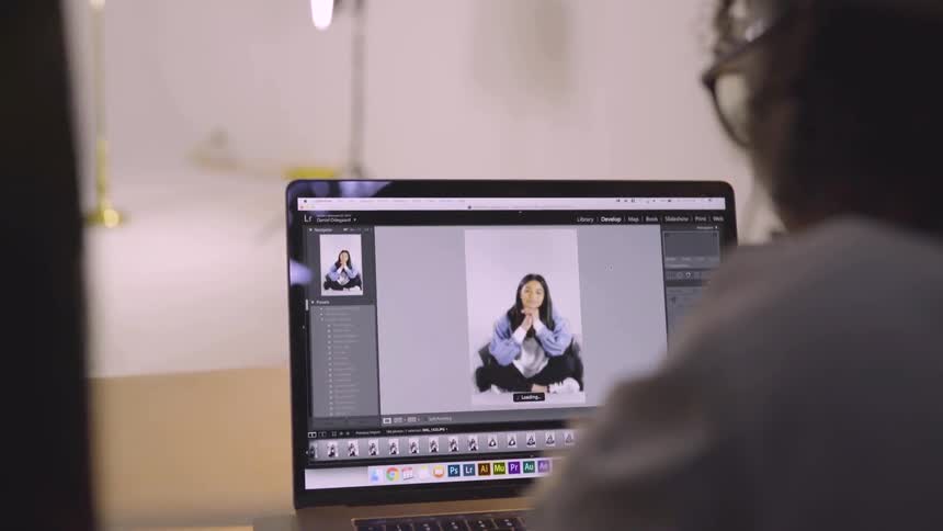 Models At A Studio Photoshoot